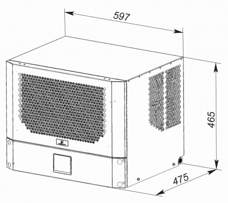 Кондиционер для шкафа потолочный нержавеющая сталь UNISPLIT MHR-220S(1)SS UNIcontroller